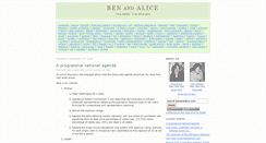 Desktop Screenshot of benandalice.com
